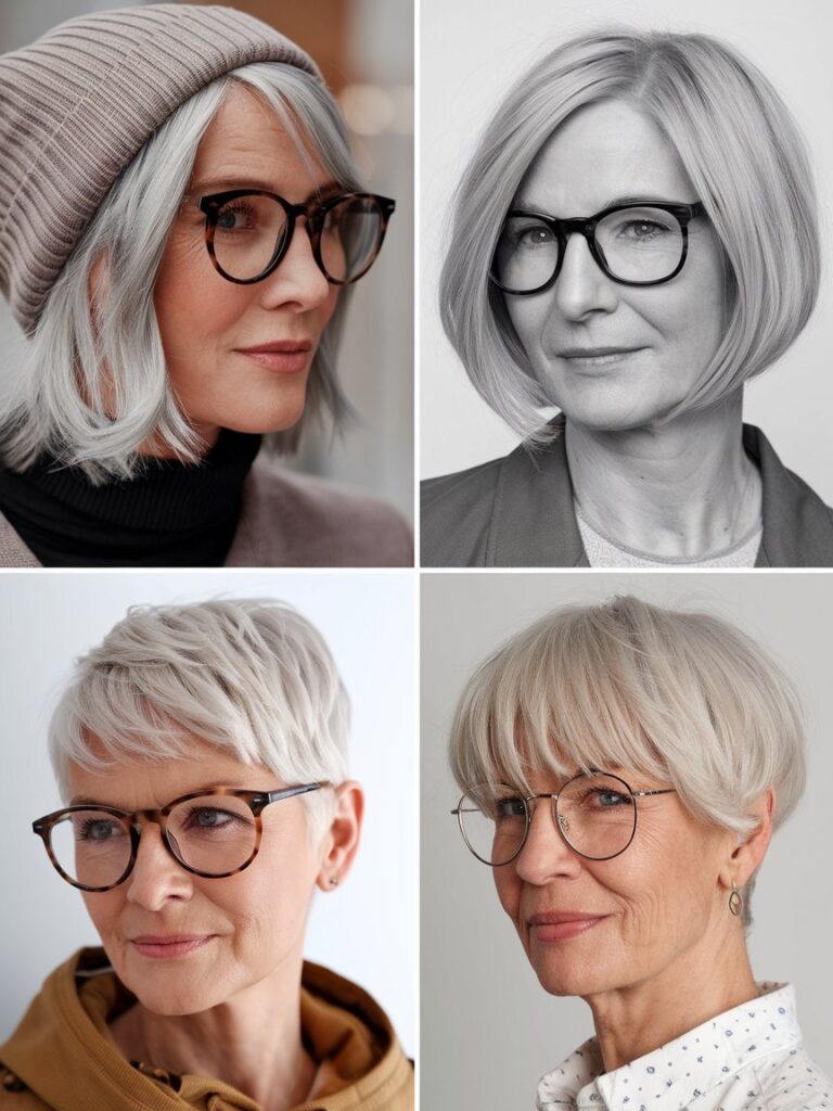 20. Additional Hairstyles for Women Over 70 with Glasses