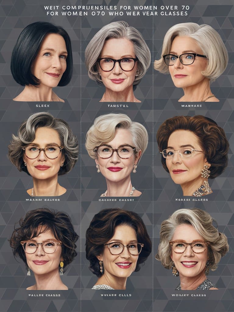 28. Final Comparison Table of Hairstyles for Women Over 70 with Glasses