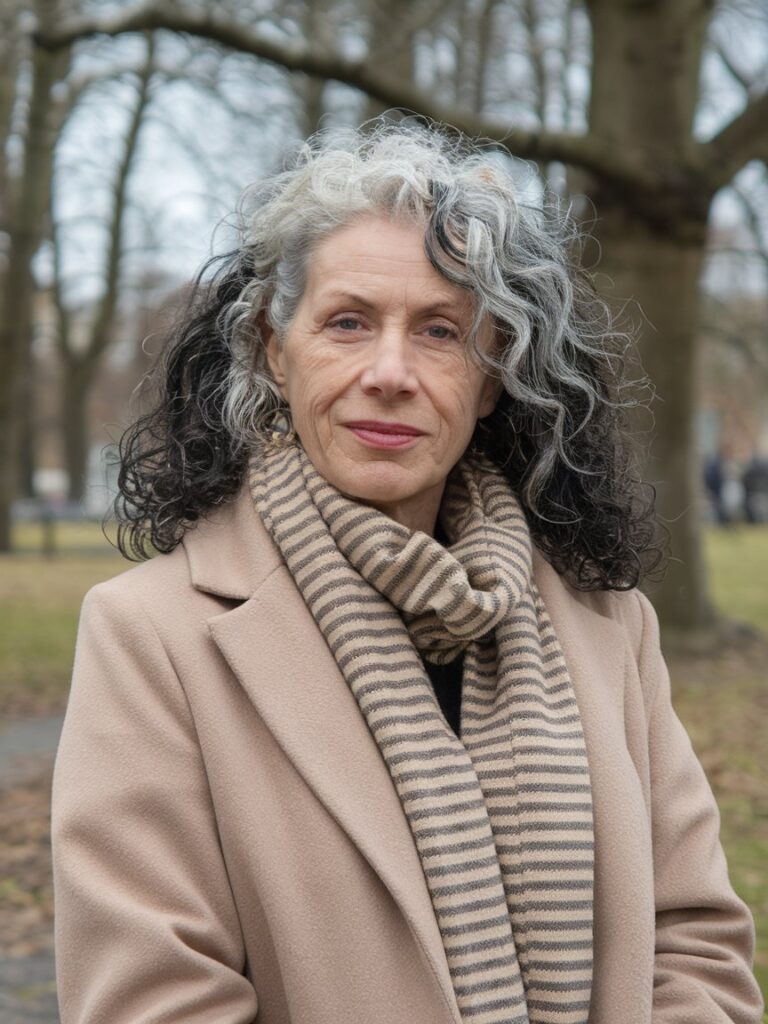 20. Silver Curly Hairstyles