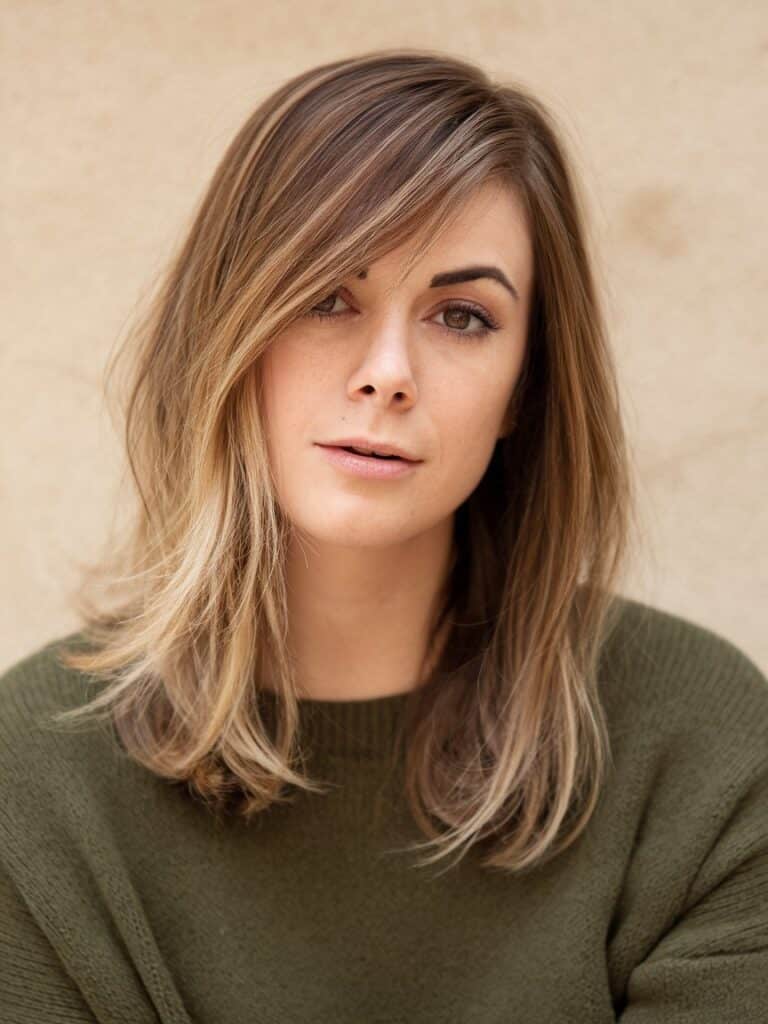 4. Soft Side Bangs with Medium-Length Hair