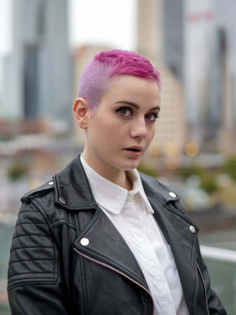 19. Pixie with Shaved Sides