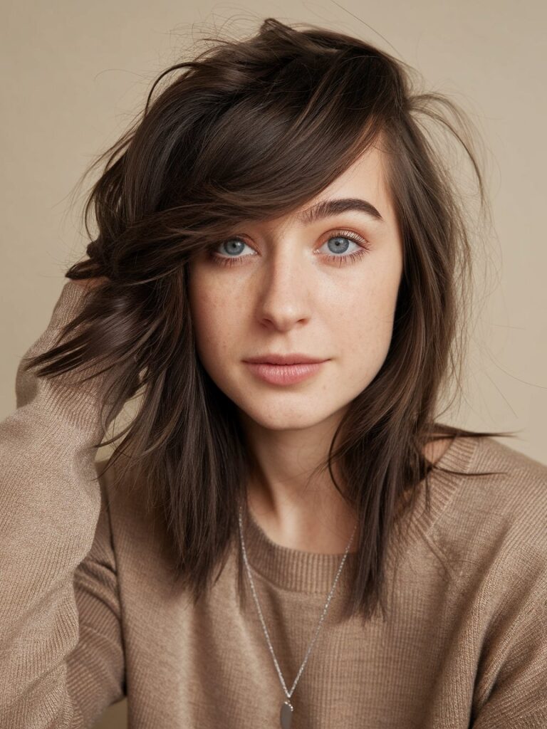 11. Asymmetrical Cut with Bangs