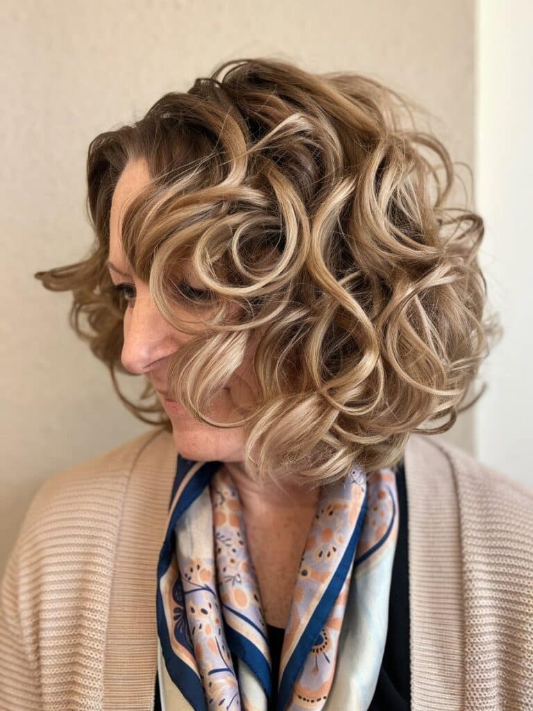 59. Loose Shoulder-Length Layered Curls