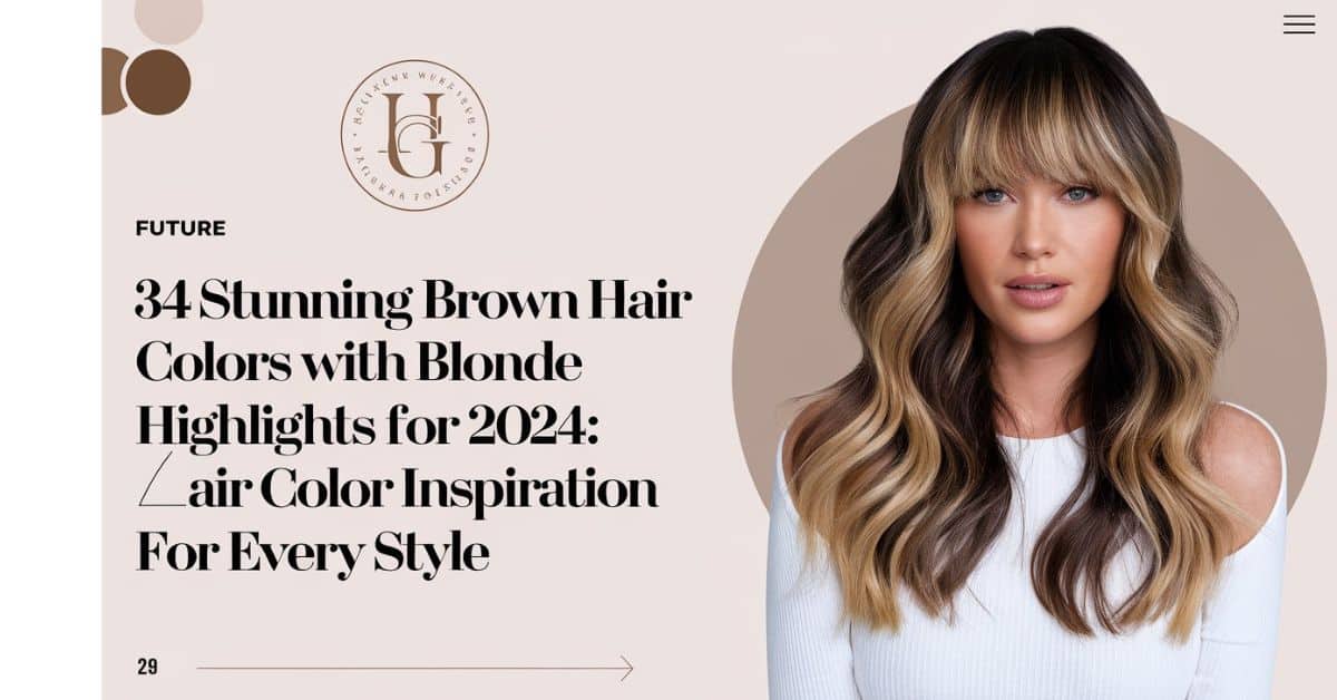 34 Stunning Brown Hair Colors with Blonde Highlights for 2024: Hair Color Inspiration for Every Style