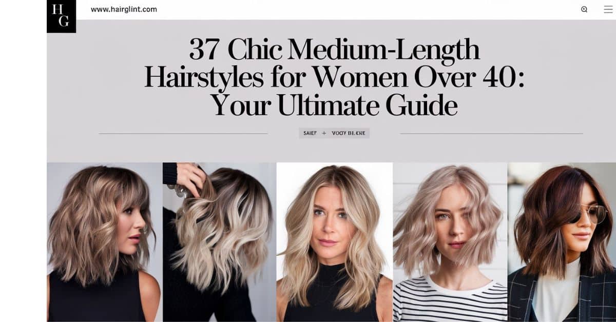 37 Chic Medium-Length Hairstyles for Women Over 40