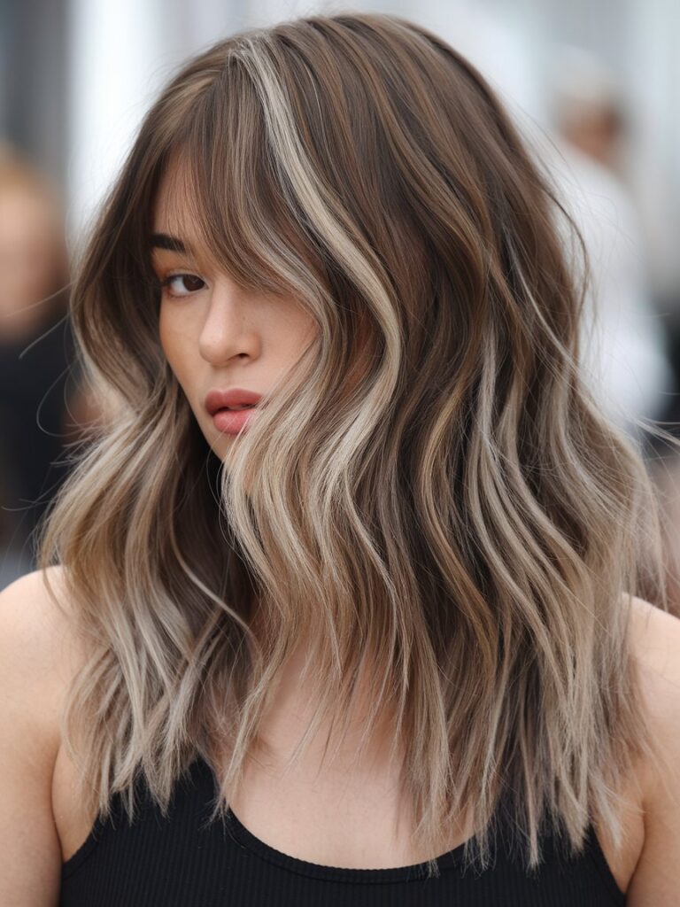 20. Cool Brown-Black with Smoky Blonde Highlights