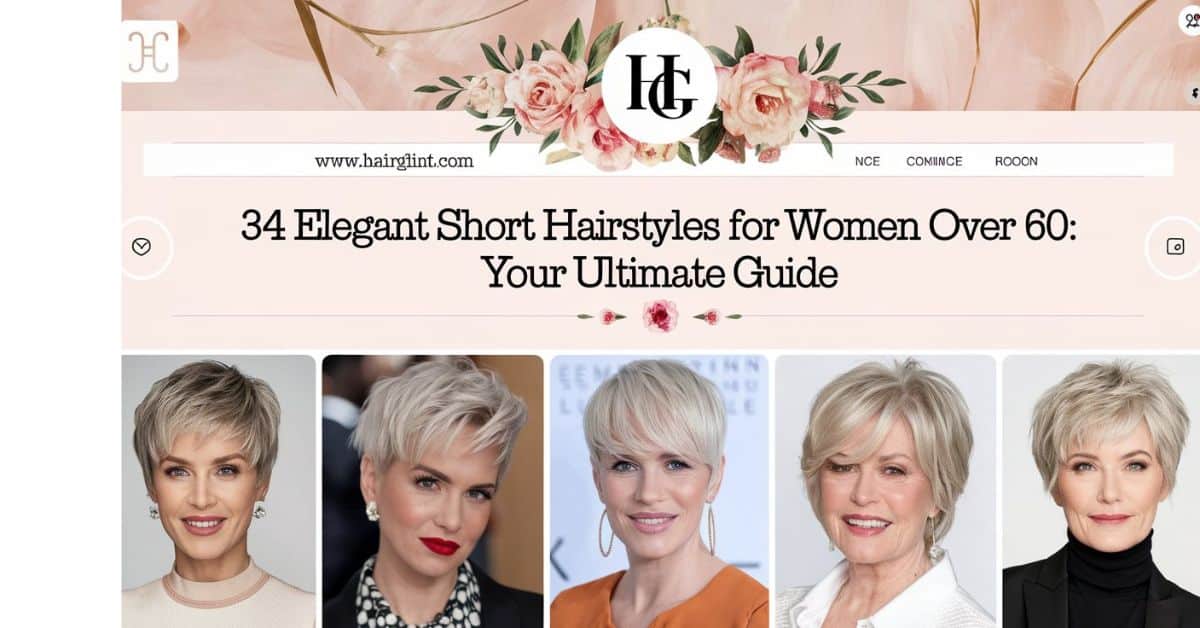 34 Elegant Short Hairstyles for Women Over 60