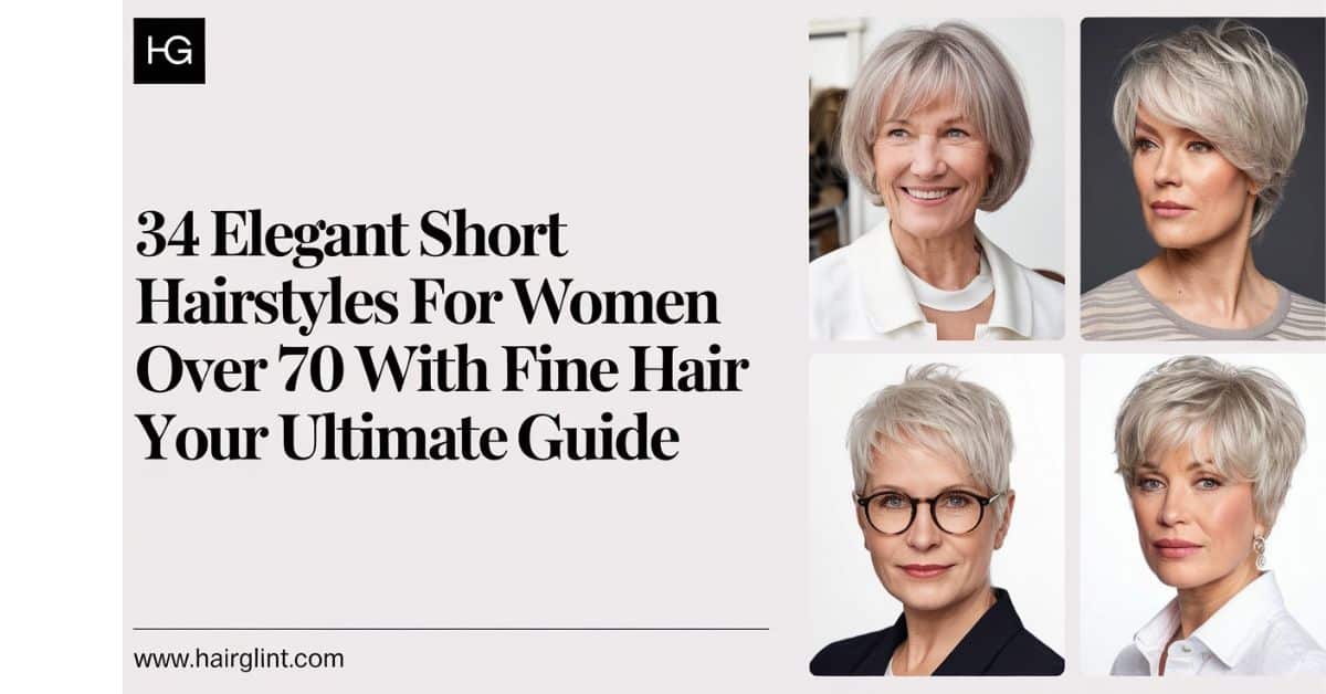 34 Elegant Short Hairstyles for Women Over 70 with Fine Hair