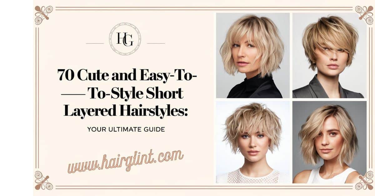 70 Cute and Easy To Style Short Layered Hairstyles