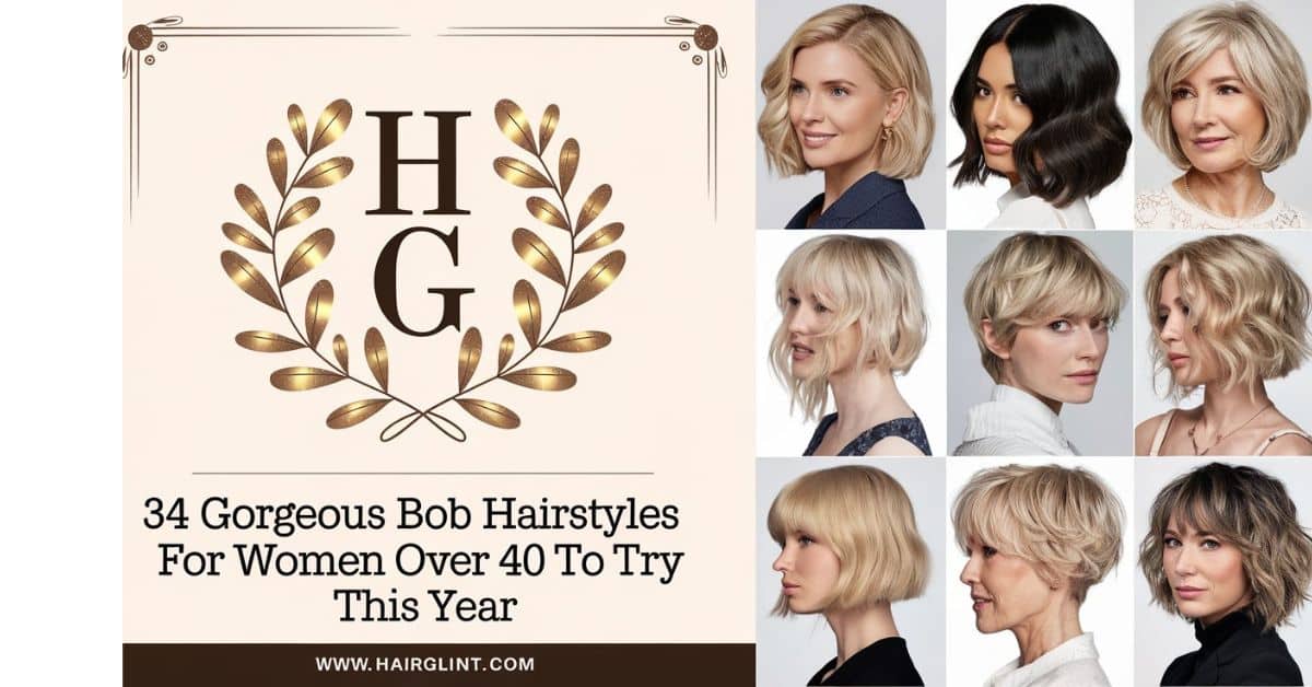 34 Gorgeous Bob Hairstyles For Women Over 40 To Try This Year