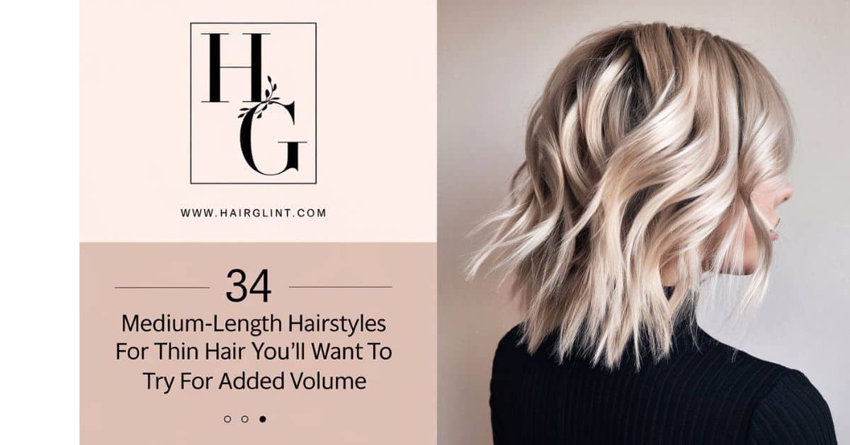 30 Medium-Length Hairstyles For Thin Hair You’ll Want To Try For Added Volume