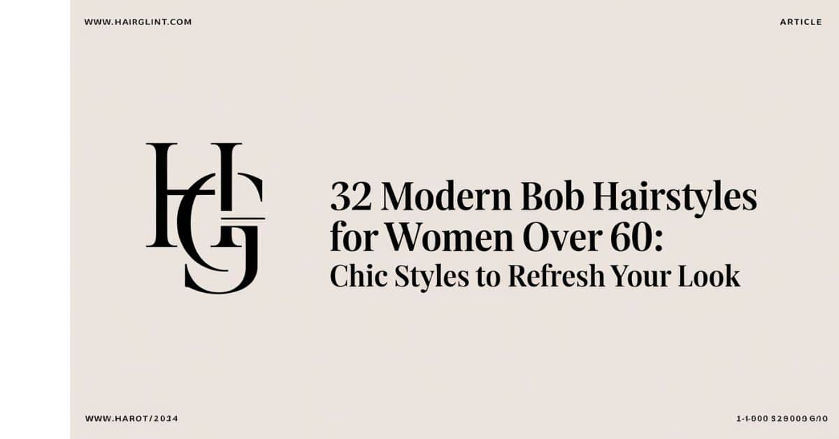 32 Modern Bob Hairstyles for Women Over 60: Chic Styles to Refresh Your Look