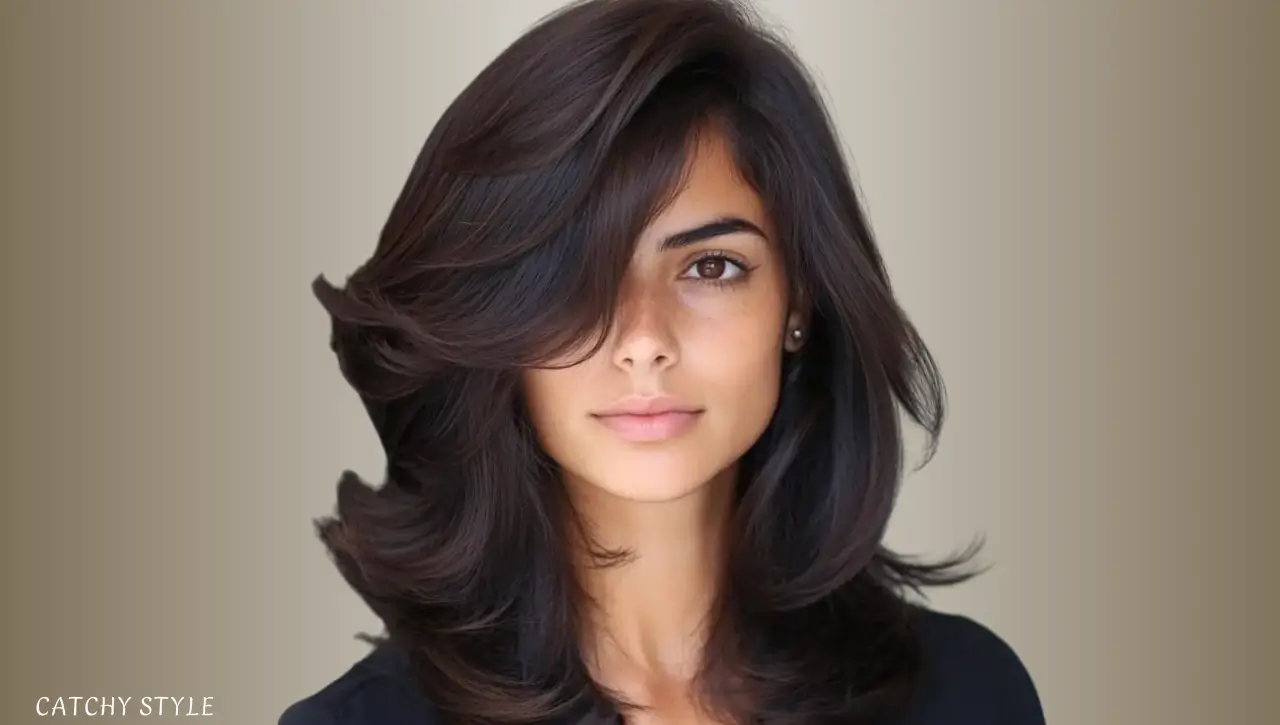 Butterfly haircut with bangs on thick hair to manage volume and enhance style Butterfly haircut with bangs on thick hair to manage volume and enhance style