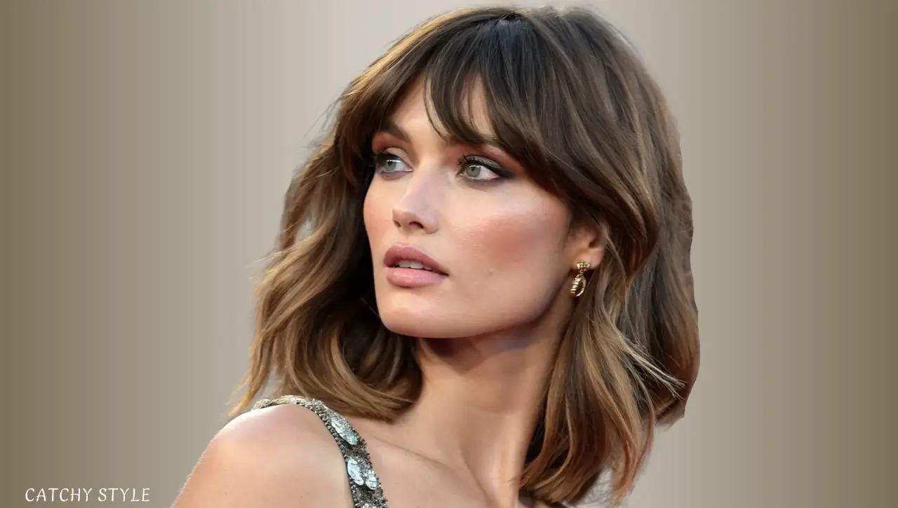 Butterfly haircut with curtain bangs for volume and face-framing layers Butterfly haircut with curtain bangs for volume and face-framing layers