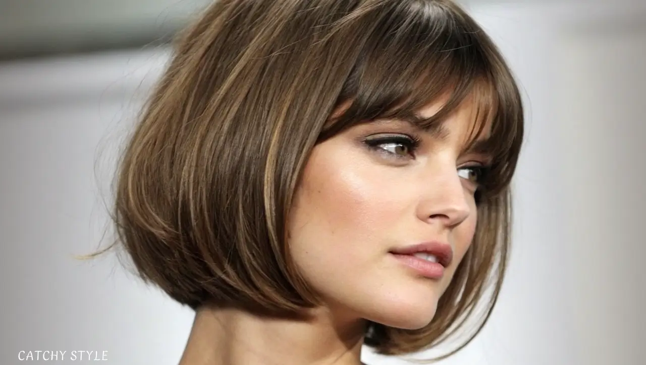 Chin-Length Bob with Bangs Chin-Length Bob with Bangs