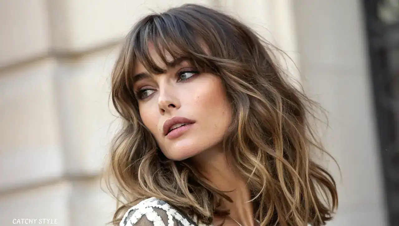 Curtain Bangs with Wavy Hairstyles Curtain Bangs with Wavy Hairstyles