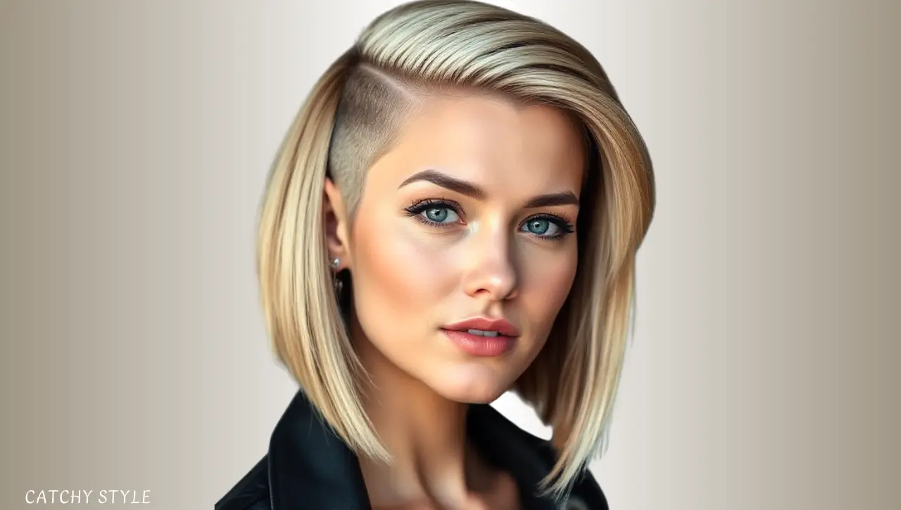 Edgy undercut bob Edgy undercut bob