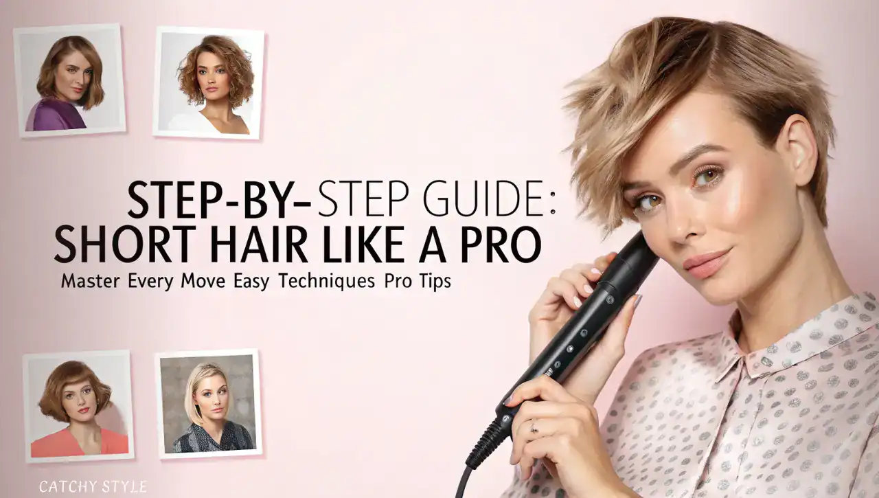Step-by-step guide Styling short hair like a pro Step-by-step guide Styling short hair like a pro