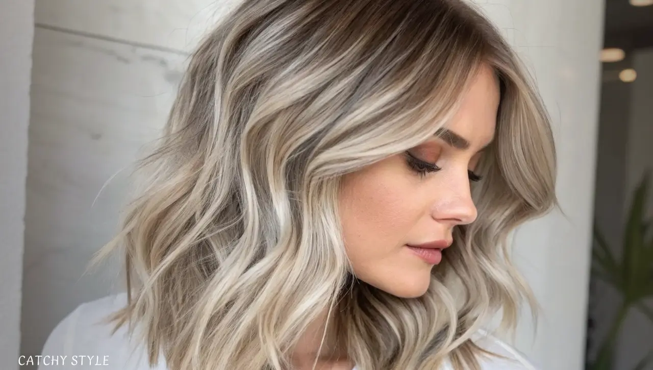 Ash Blonde with All-Over Layers Ash Blonde with All-Over Layers