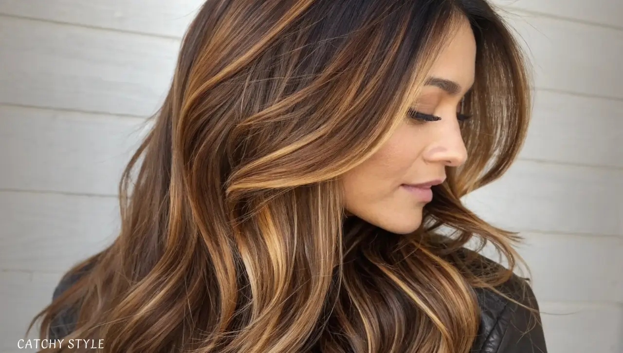 Chocolate Brown with Highlighted Layers Chocolate Brown with Highlighted Layers