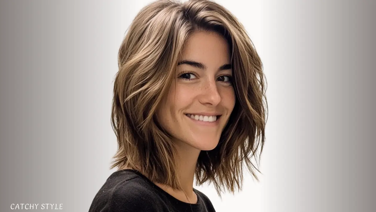Choppy Wolf Haircut in Sandy Brown Choppy Wolf Haircut in Sandy Brown