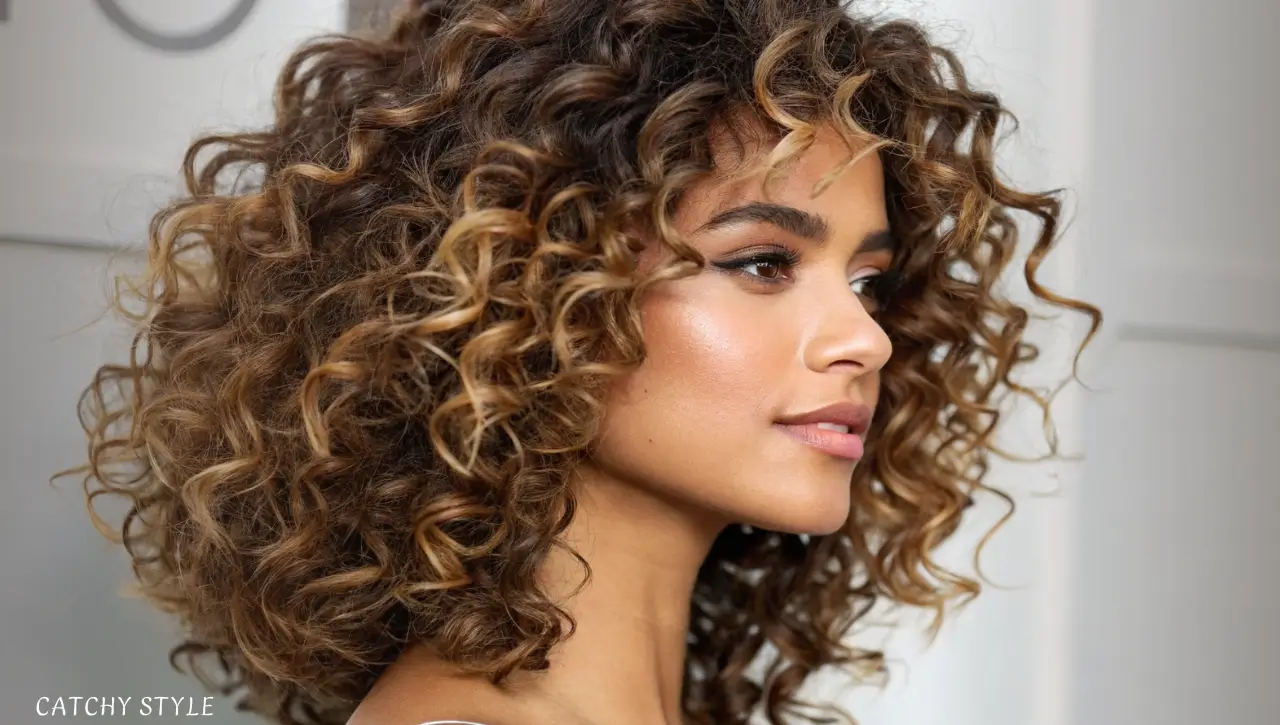 Curly balayage layers Curly balayage layers