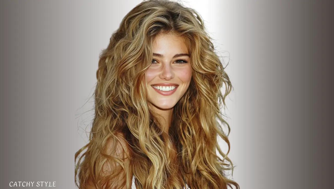 Long Tousled Wolf Haircut with Honey Blonde Highlights Long Tousled Wolf Haircut with Honey Blonde Highlights