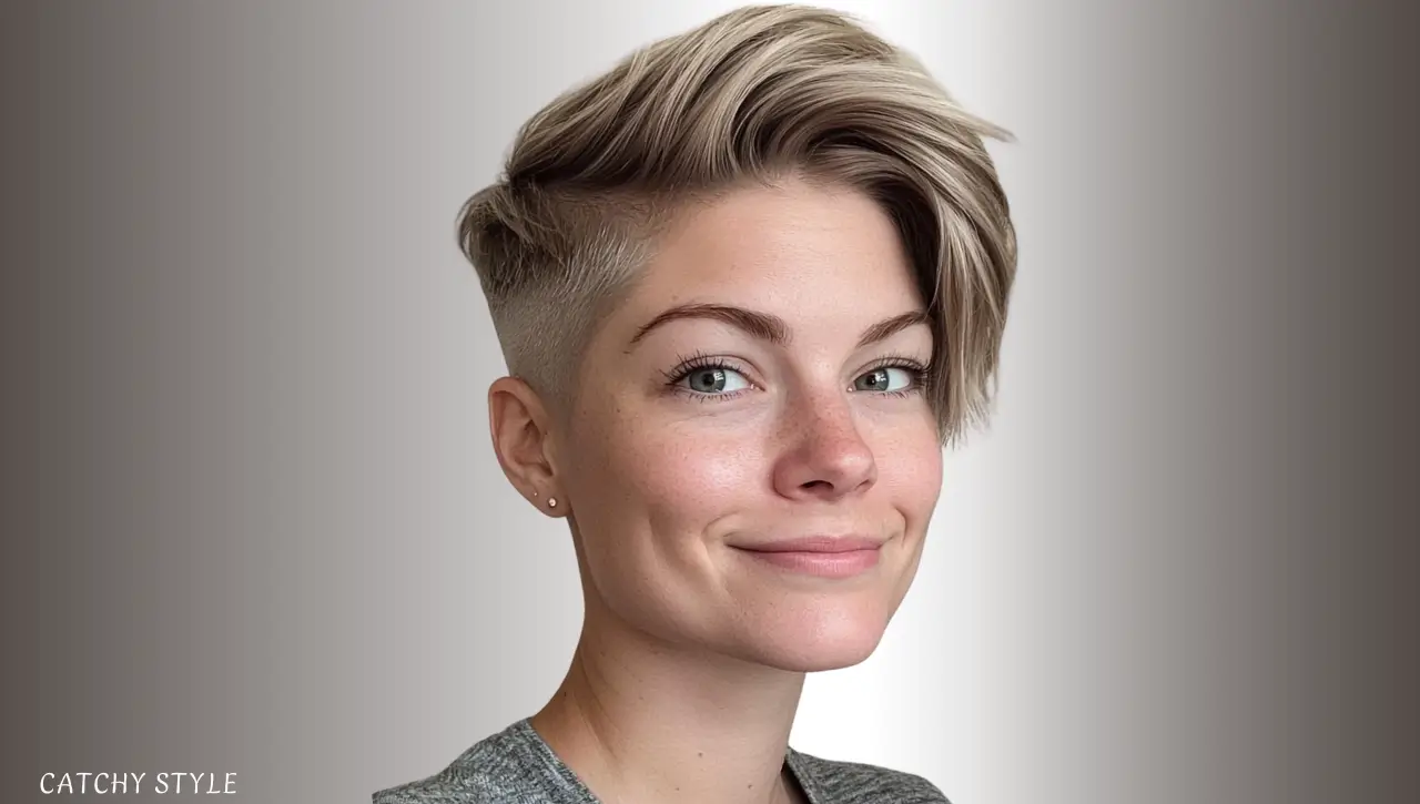 Pixie Mullet Wolf Haircut in Ash Blonde Pixie Mullet Wolf Haircut in Ash Blonde