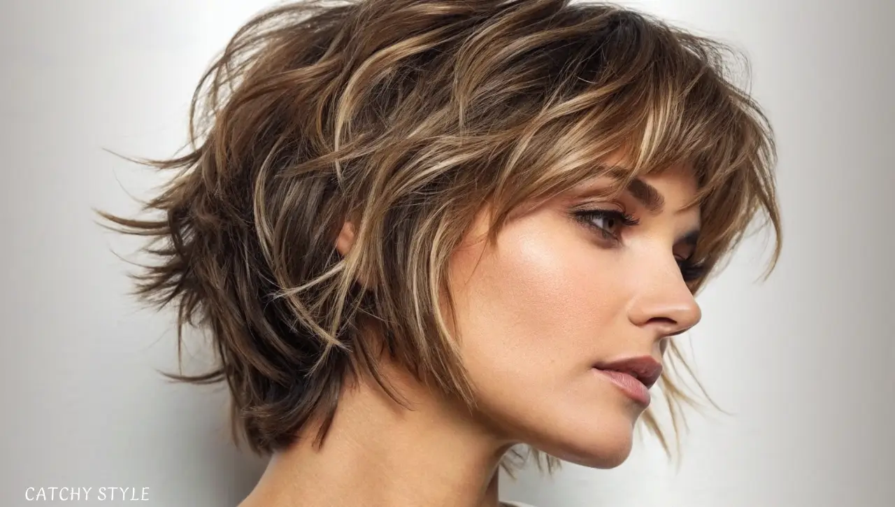 Short Bangs with Flowing Layers Short Bangs with Flowing Layers