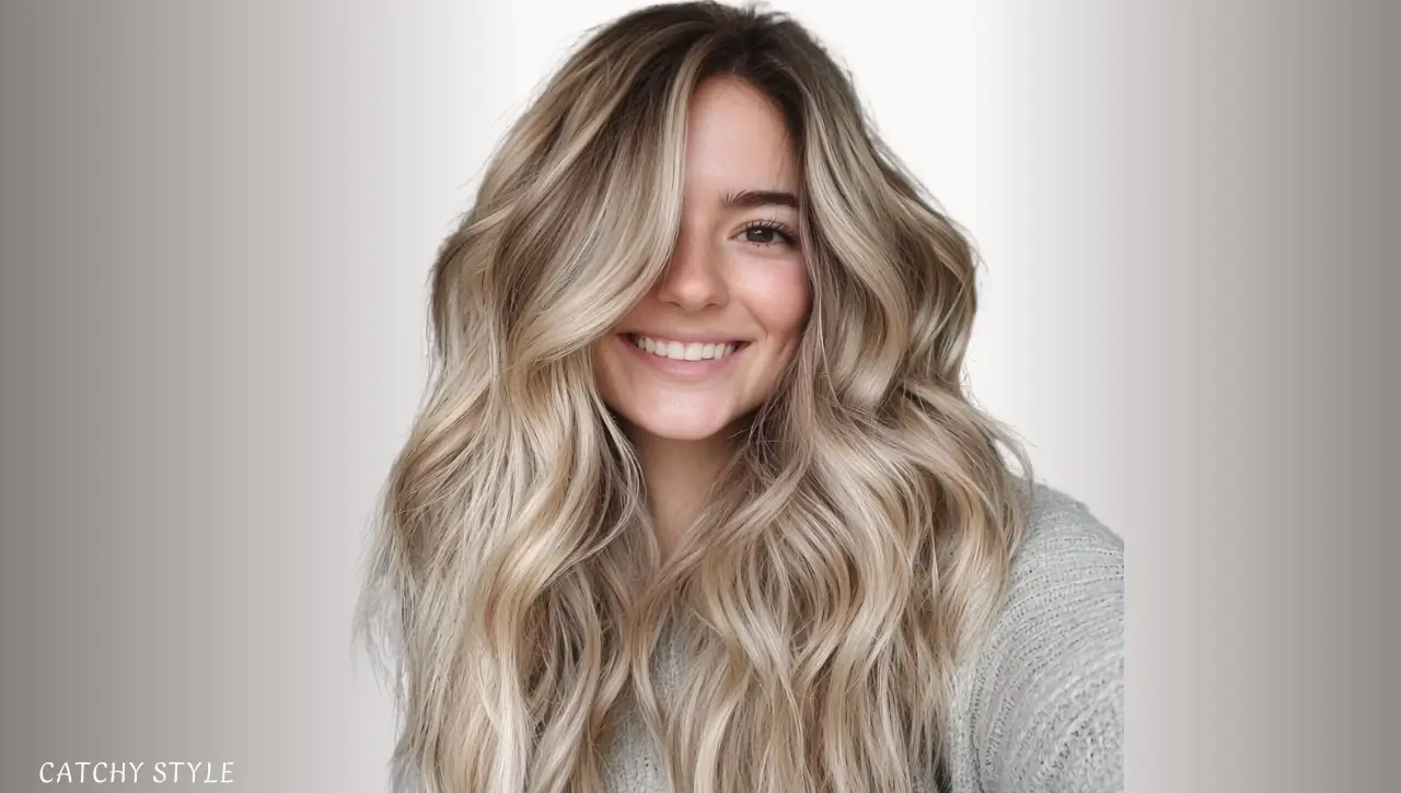 Wavy Blonde Wolf Haircut with Face-Framing Layers Wavy Blonde Wolf Haircut with Face-Framing Layers