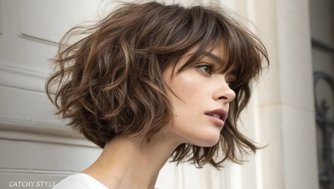 Modern Chin-Length Messy Bob Modern Chin-Length Messy Bob