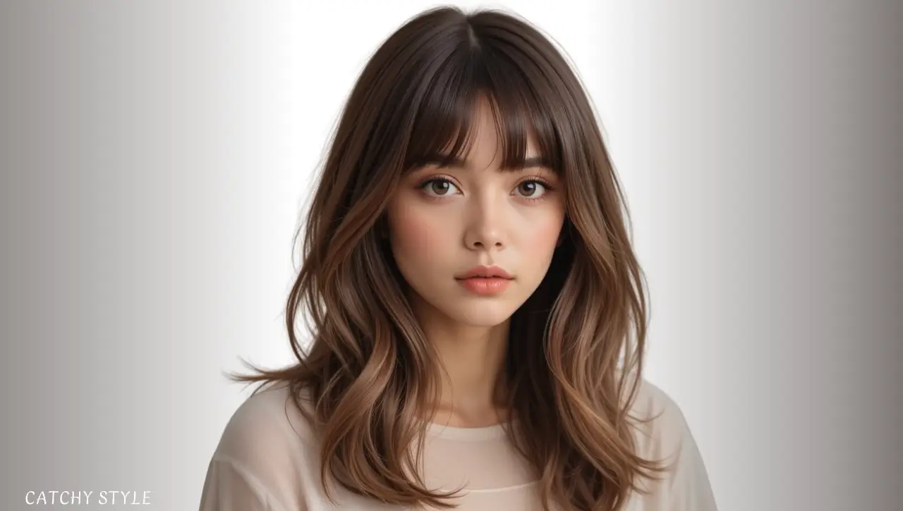 Curtain Bangs + Long Layers Combo Curtain Bangs + Long Layers Combo
