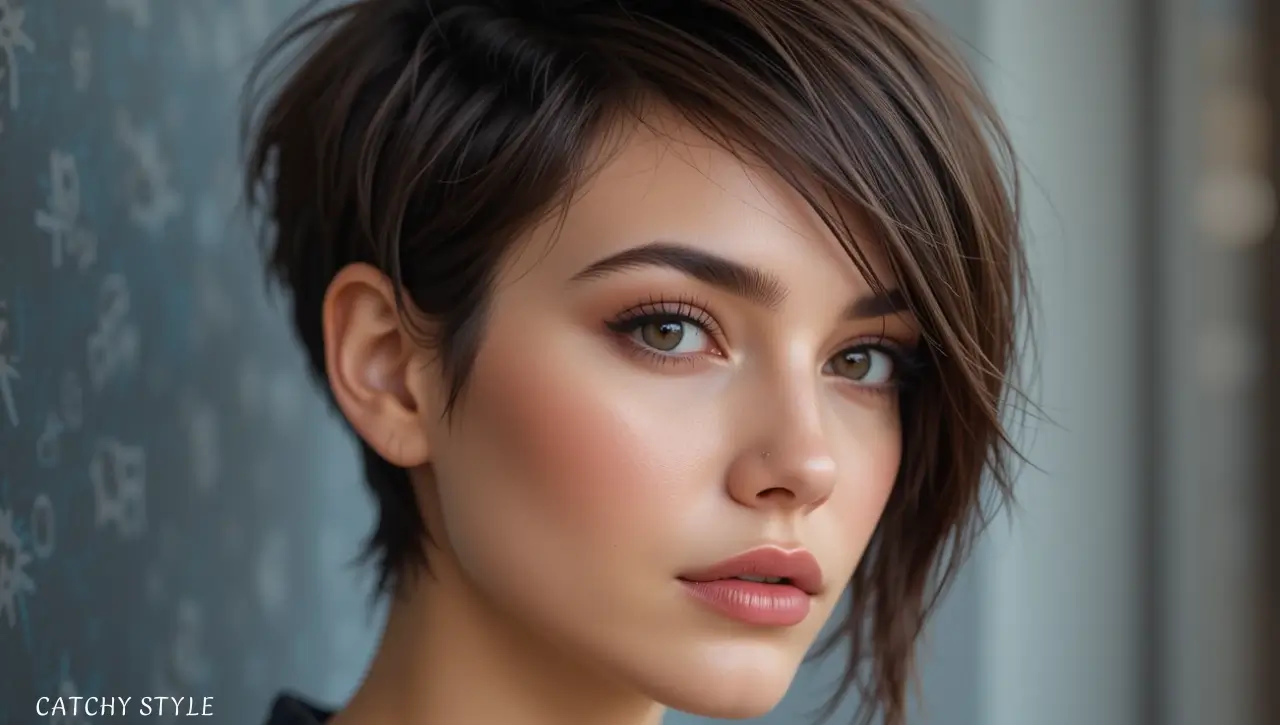 Side-Swept Pixie Side-Swept Pixie