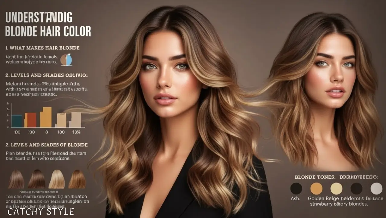 woman with multidimensional blonde hair Beautiful blonde hair with multiple shades and tones
