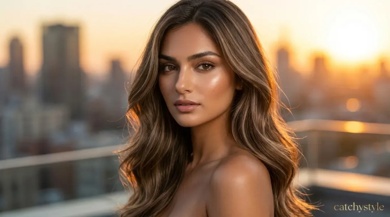 Brown Balayage Light Brown Hair for Chic Dimension Brown Balayage Light Brown Hair with silky waves