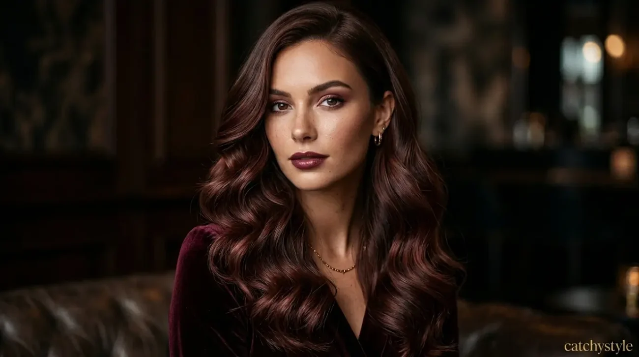 Cherry Cola Light Brown Hair for a Rich Modern Look Cherry Cola Light Brown Hair with plum shine