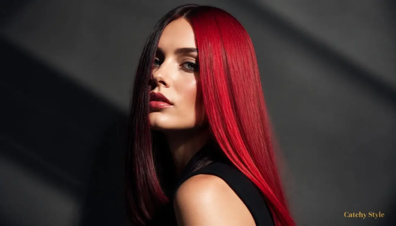 Cherry Red Hair Color: Bold Color Block Ideas Cherry Red Hair Color Guide to Stunning Color Block Hair