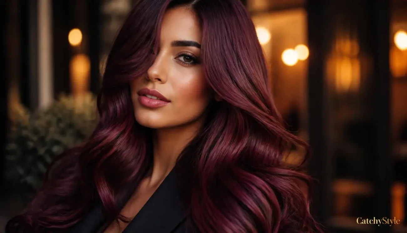 Cherry Red Hair Color Guide to Elegant Burgundy Shades Cherry Red Hair Color: Luxurious Cherry Burgundy Hair