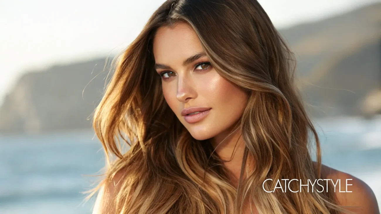 Elegant Brown Ombré Hair Ideas for Chic Style Soft brown ombré hairstyle with glossy movement