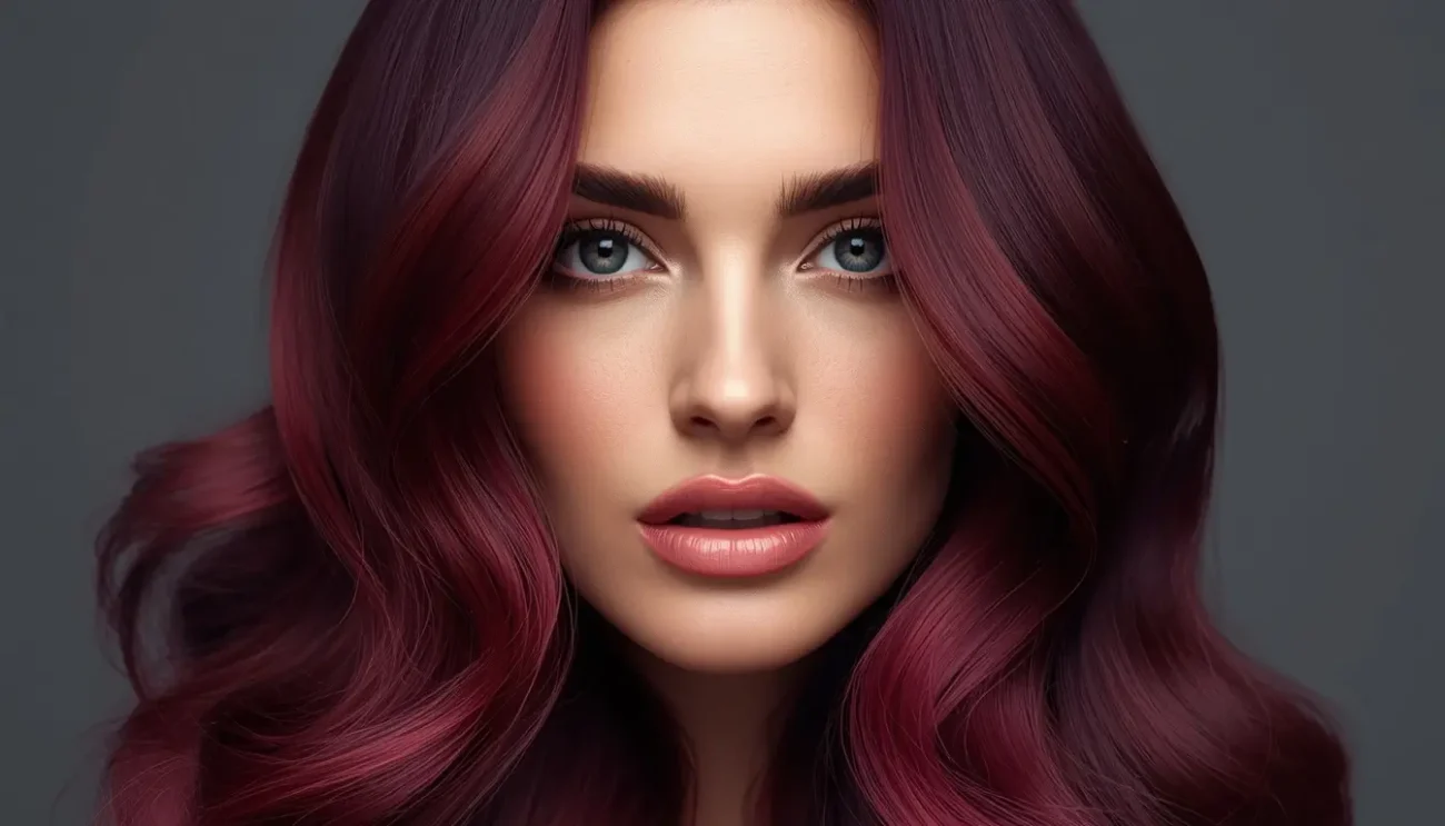 Burgundy Wine Hair Color with Elegant Depth Burgundy wine hair color rich red tones