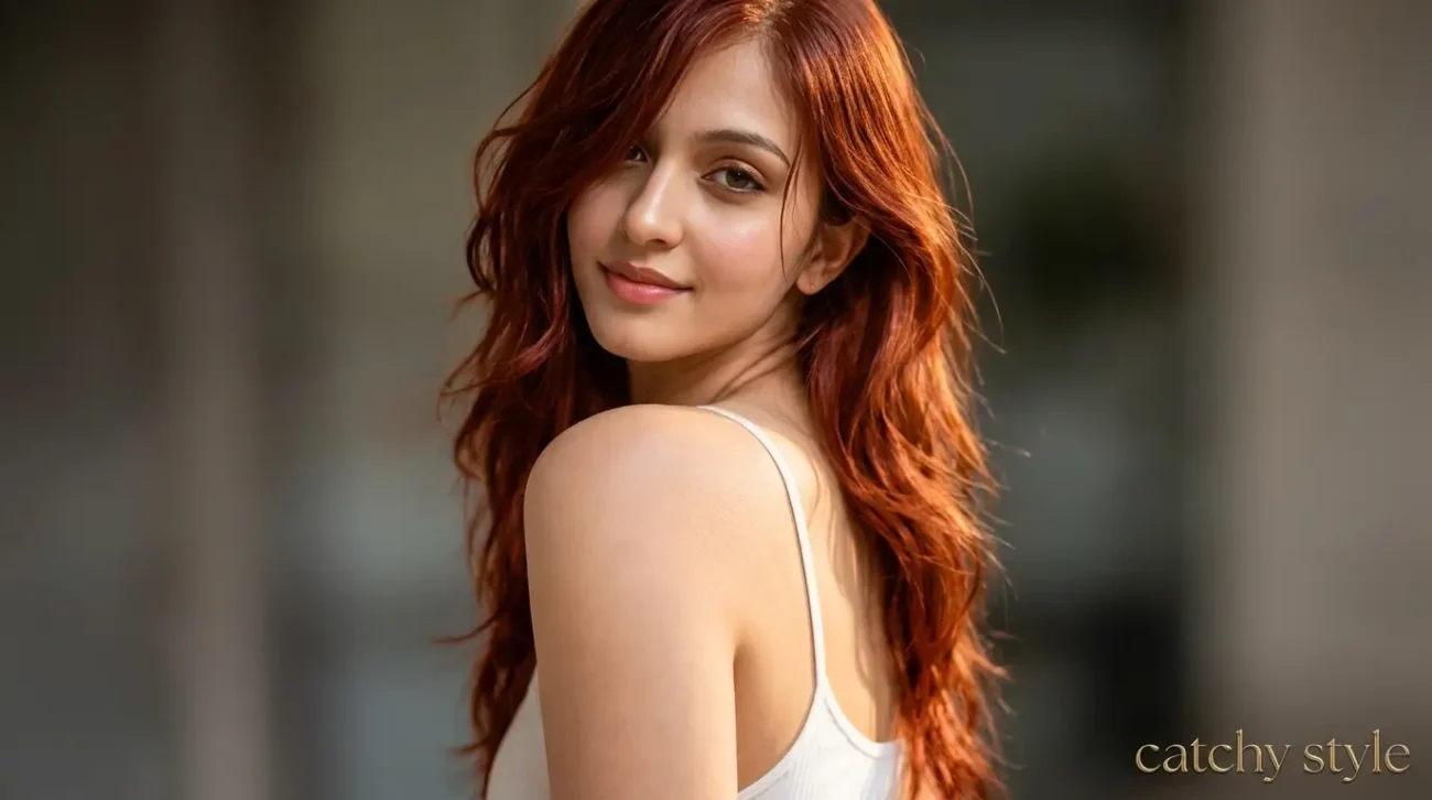 Hair Color From Black: Gorgeous Auburn Hair Color Look Hair color from black in a rich auburn brown red shade