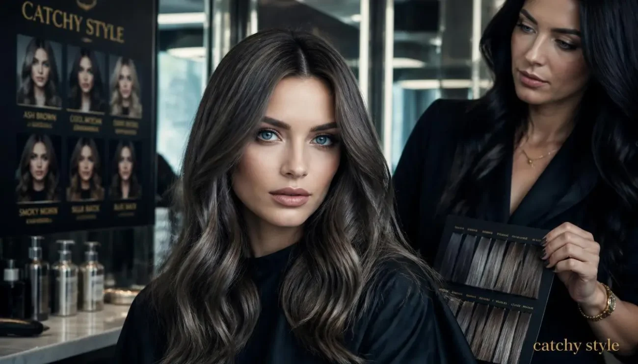 Hair Color From Black: Perfect Hair Colors for Blue Eyes Hair color from black for blue eyes ash brown tones
