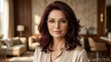 hairstyles for over 50 with glasses soft elegant look