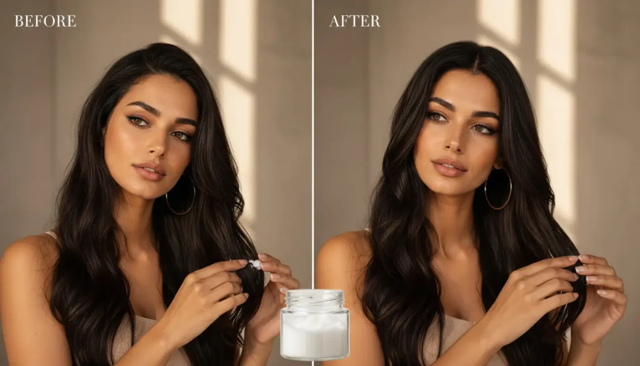 Hair Oiling Before or After Washing: Which Is Better? Woman Applying Hair Oil Before and After Washing