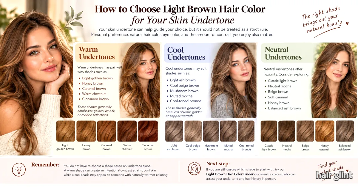Golden, ash, and neutral brown shades for your skin