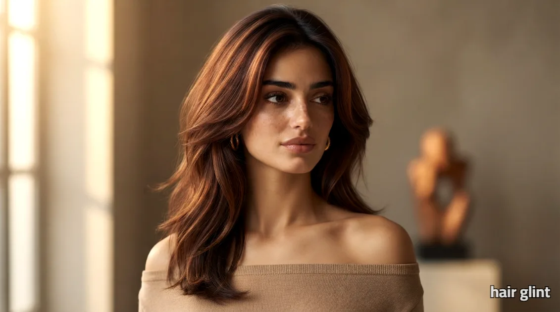 Light Brown Hair Color with Cinnamon and Copper Reflections Light brown hair color with warm cinnamon red tones