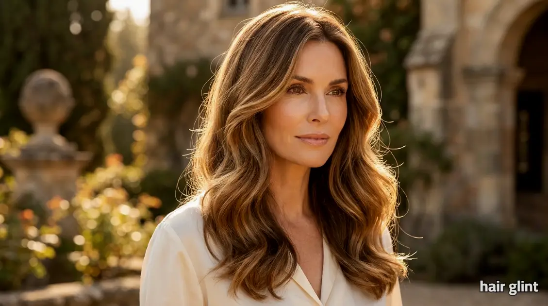 Golden Brunette Hair with a Soft, Sunlit Glow